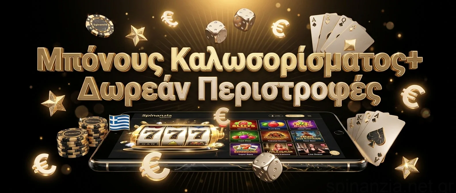 Μπόνους Καλωσορίσματος+ Δωρεάν Περιστροφές